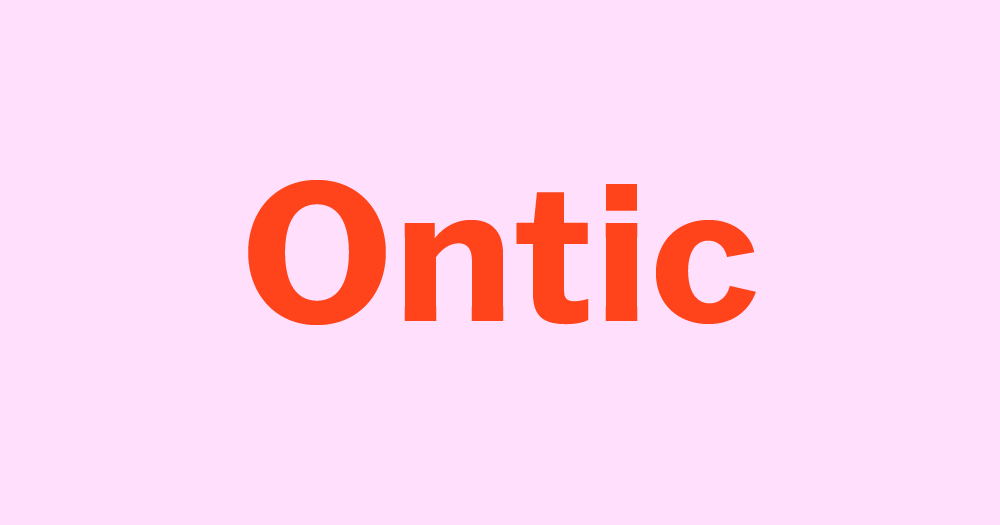 Ontic
