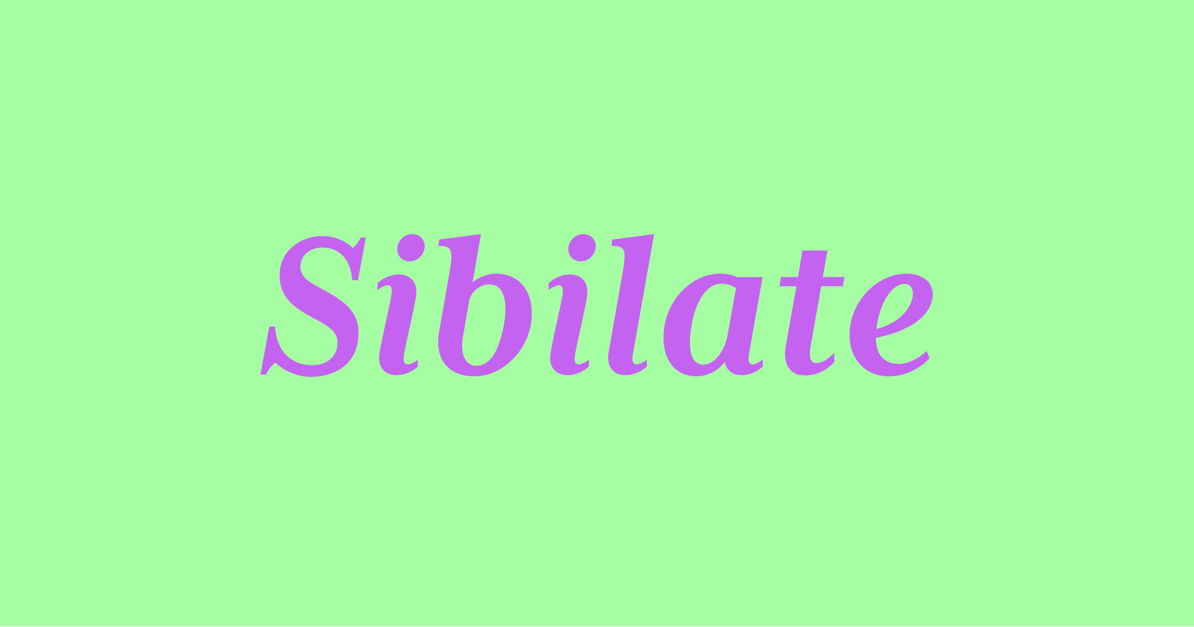 Sibilate